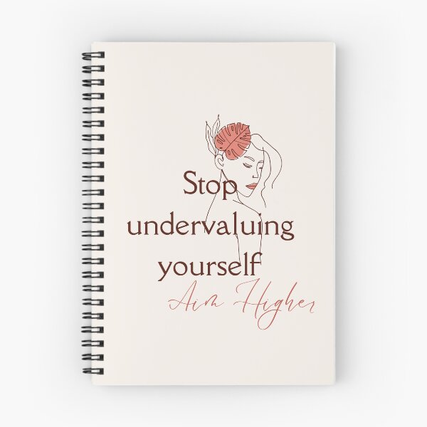 Item preview, Stop undervaluing yourself, Aim higher designed and sold by successmom.