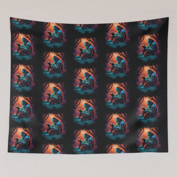 Item preview, Hippie Gorilla Reading Old Retro Style Mountain Gorilla  designed and sold by Brockinator.