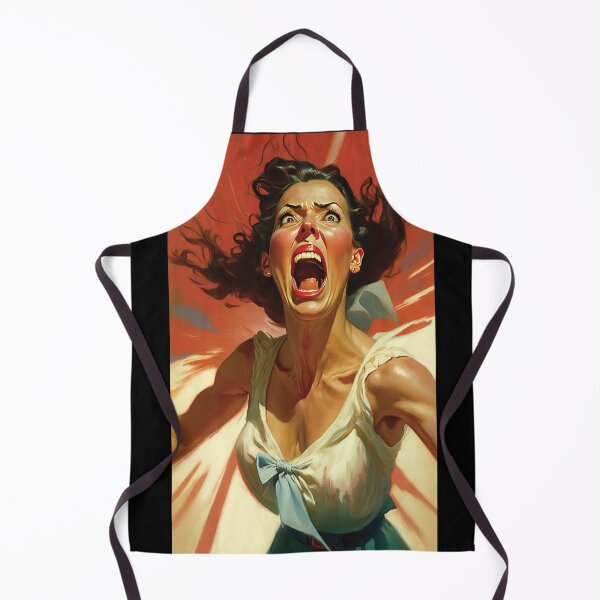 Item preview, Terrified, Angry, Panic in Pin Up Style Pop Art designed and sold by Midlife50.