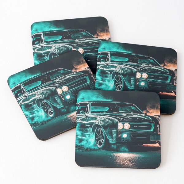 Item preview, Muscle car illustration designed and sold by chaoticabstract.
