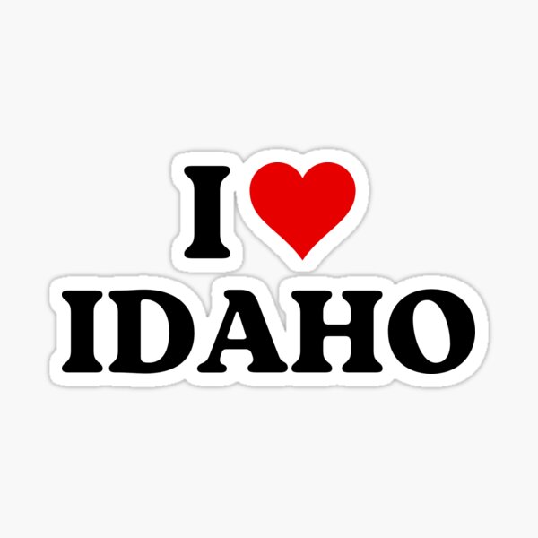 I Love(Heart) Stanley Idaho Sticker