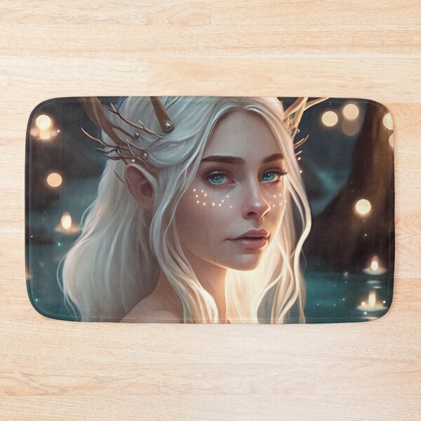 Item preview, Elf in a Dreamlike Riverscape of Fantasy and Fairy Lights designed and sold by Digital-Dreamer.