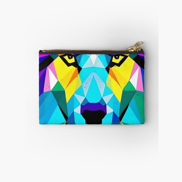 Item preview, Neon Geometric Wolf Illustration designed and sold by insanitysaint05.