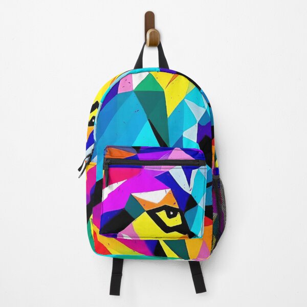 Item preview, Neon Geometric Wolf Illustration designed and sold by insanitysaint05.