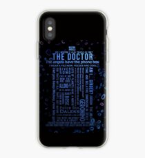 Doctor Who Quotes iPhone Case