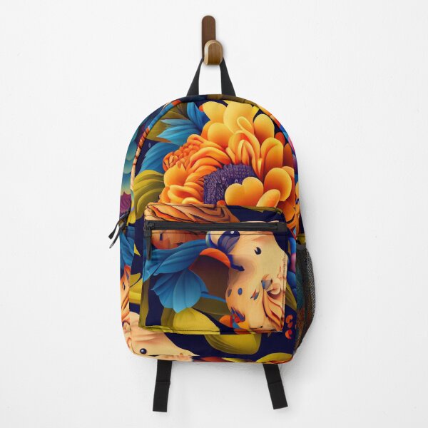 Aperçu de l'œuvre Floral tropical avec des motifs d'oiseaux créée et vendue par VYDIART.