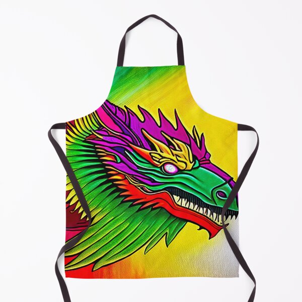 Item preview, La cabeza de dragón de colores: una visión mística designed and sold by Kluckies.