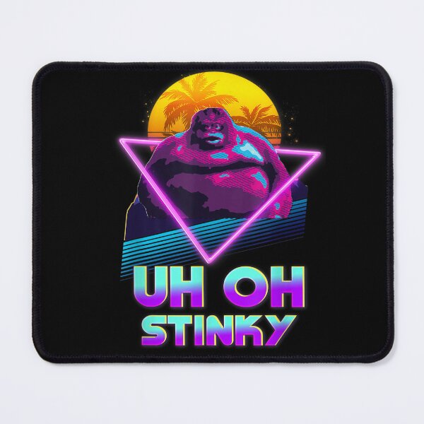Item preview, Uh Oh Stinky Poop Le Monke 80s Vaporwave Outrun Style T-Shirt designed and sold by Larcossee ⭐⭐⭐⭐⭐.