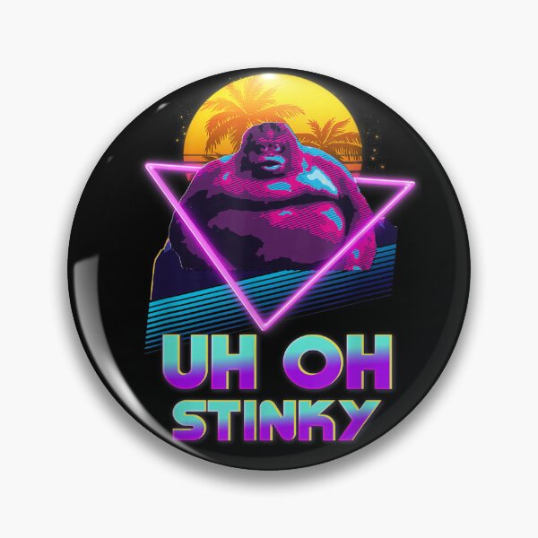 Item preview, Uh Oh Stinky Poop Le Monke 80s Vaporwave Outrun Style T-Shirt designed and sold by Larcossee ⭐⭐⭐⭐⭐.