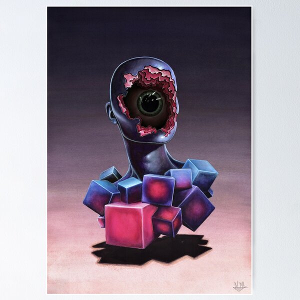 The Spectator Behind All Layers Poster