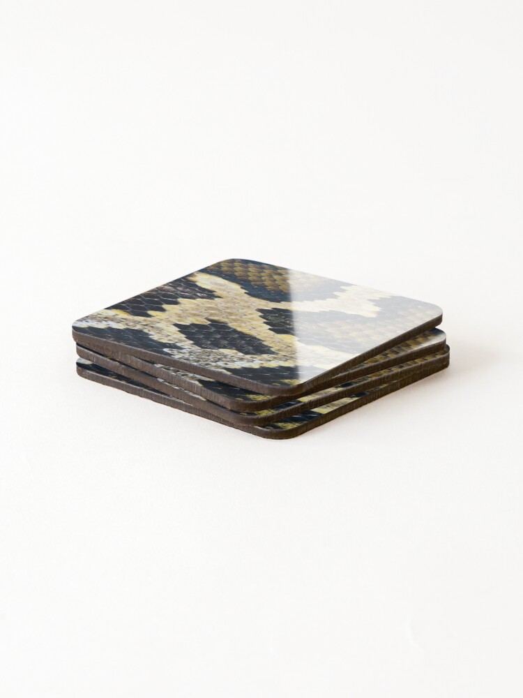Thumbnail 4 of 5, Coasters (Set of 4), Python Skin designed and sold by annanielsson.