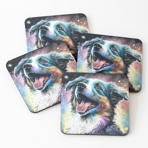 Item preview, Happy Celestial Australian Shepherd designed and sold by Critical Meltdown.