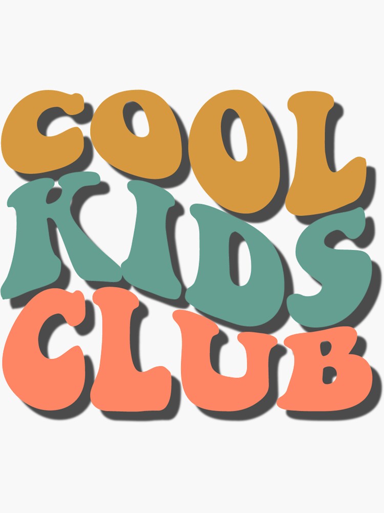 Groovy retro Cool Kids Club design