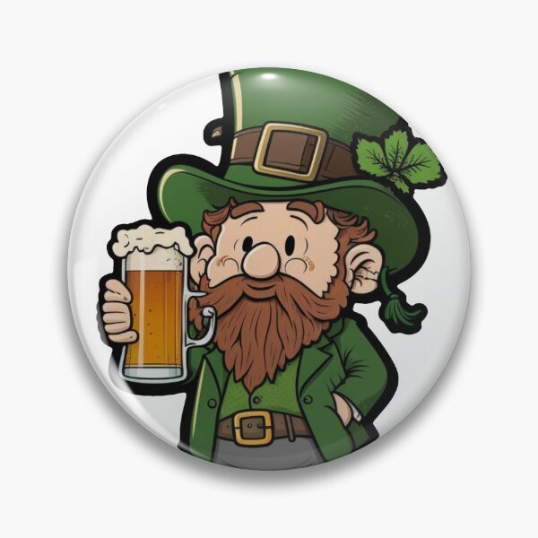 Artikelvorschau, Irischer Beifall: Kobold, der Bier am St. Paddy's Day trinkt entworfen und verkauft von TopperTees.