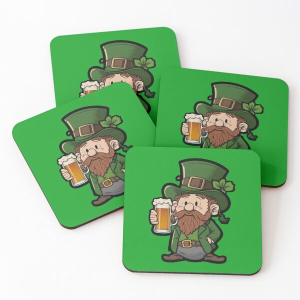 Item preview, Irish Cheers: Leprechaun Drinking Beer on St. Paddy's Day designed and sold by TopperTees.