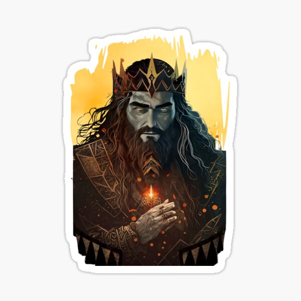 Item preview, The King Undermountain - Lonely Mountain - Dwarves - Fantasy designed and sold by Fenay Designs.