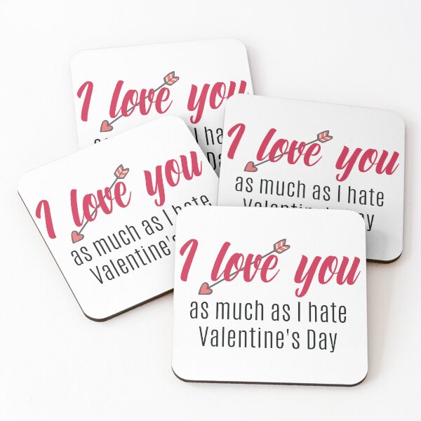 Item preview, I love you Anti Valentine Arrow Sarcastic Funny designed and sold by noteythings.