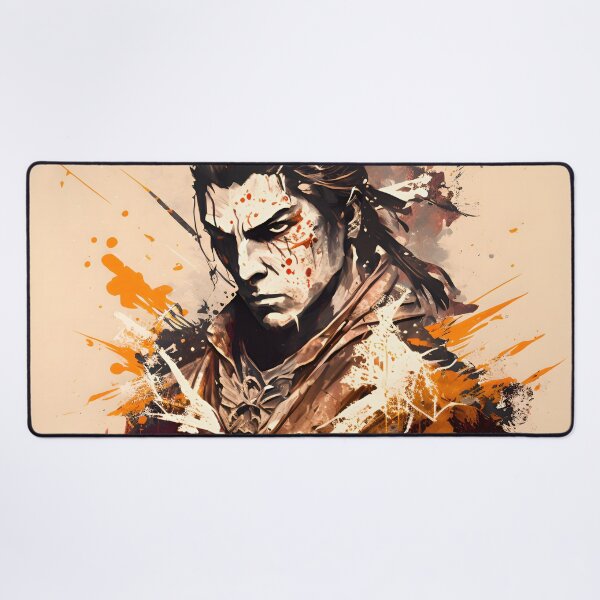 Item preview, Vibrant Adventure: A Samurai Portrait Splatter Painting designed and sold by Digital-Dreamer.