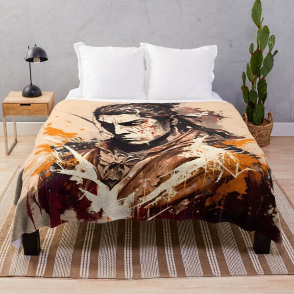 Item preview, Vibrant Adventure: A Samurai Portrait Splatter Painting designed and sold by Digital-Dreamer.