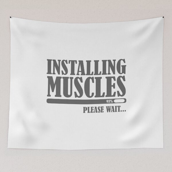 Item preview, Installing muscles please wait designed and sold by Stixdesigns.