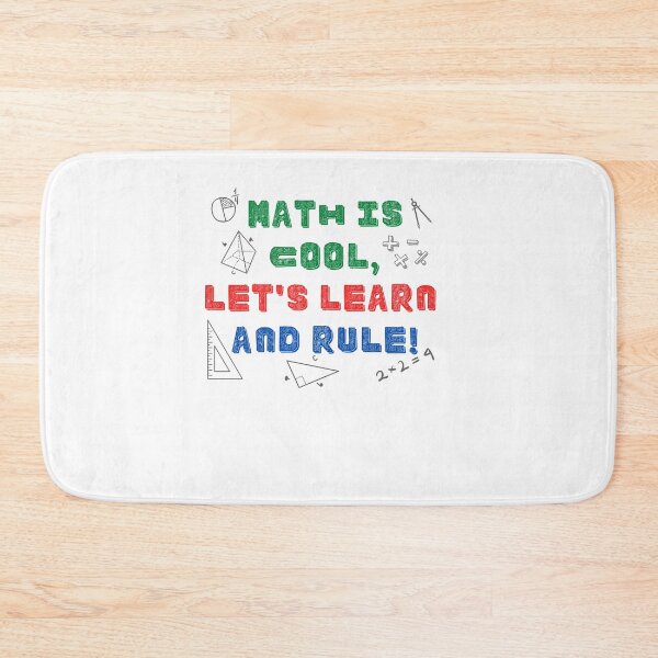Item preview, Math is cool, let's learn and rule! Maths day costume idea for kids  designed and sold by facePale.
