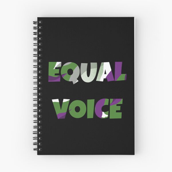 Item preview, Equal Voice Slogan In Suffragette Colours designed and sold by GrumpyFella.