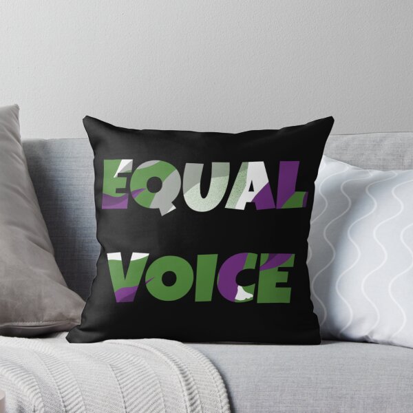 Item preview, Equal Voice Slogan In Suffragette Colours designed and sold by GrumpyFella.