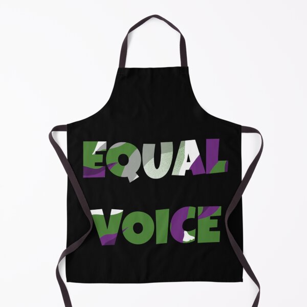 Item preview, Equal Voice Slogan In Suffragette Colours designed and sold by GrumpyFella.