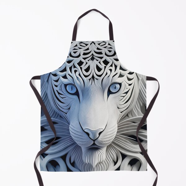 Item preview, Lion with Sky Blue Eyes and Papercut Style: The King of Fashion and the Jungle designed and sold by SweetMagicDream.