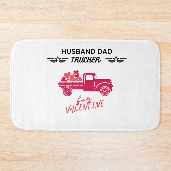 Item preview, HUSBAND DAD TRUCKER LEGEND - VALENTINE T-shirt , Stickers designed and sold by Sticky-bubble ⭐️⭐️⭐️.