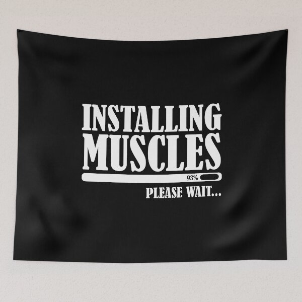 Item preview, Installing muscles please wait designed and sold by Stixdesigns.