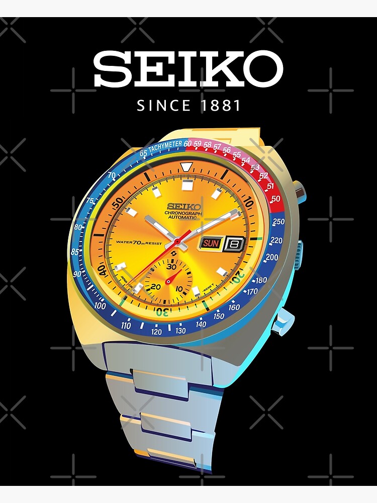 1975 SEIKO Pogue Chronograph Automatic Watch Ref. 6139-6002 Black Dial –  SECOND HAND HOROLOGY