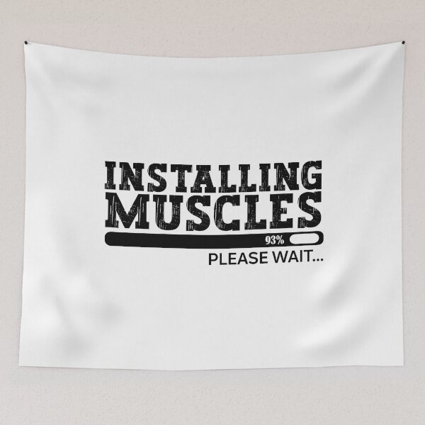 Item preview, Installing muscles please wait designed and sold by Stixdesigns.