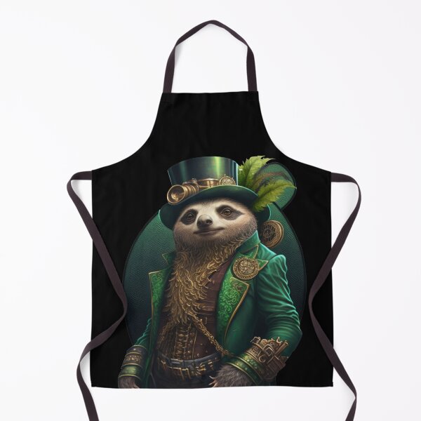 Item preview, Cute St. Patrick's Day Leprechaun Steampunk Sloth designed and sold by NateFellhauer.