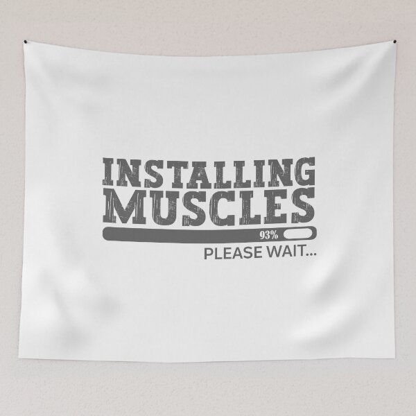 Item preview, Installing muscles please wait designed and sold by Stixdesigns.