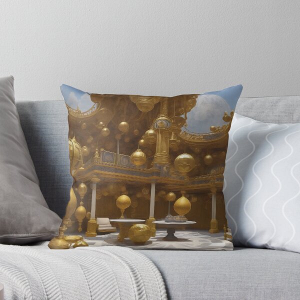 Item preview, Parnassus Checkered Gold Decorated Floor Palace Room designed and sold by entwithanaxe.
