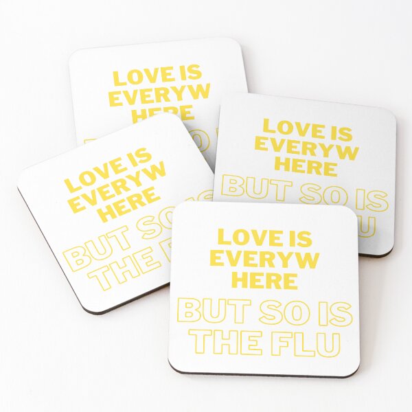 Item preview, Love Is Everywhere But So Is The Flu - T-shirt designed and sold by jebran.