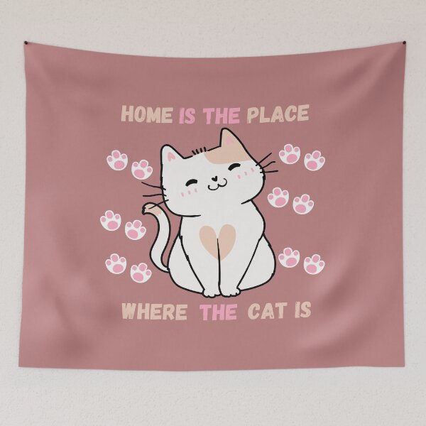 Item preview, Home Is The Place Where The Cat Is designed and sold by IntoThe-Future.