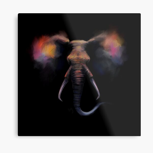 Elephantom Metal Print