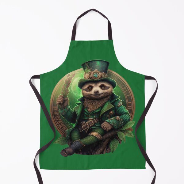 Item preview, Cute St. Patrick's Day Leprechaun Steampunk Sloth designed and sold by NateFellhauer.