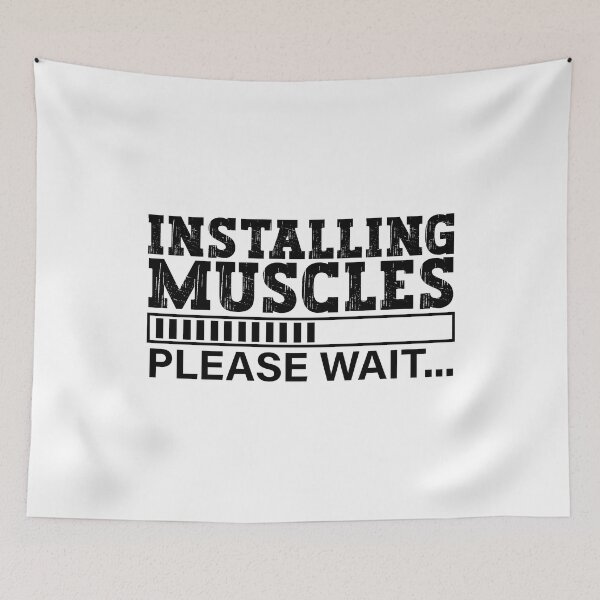 Item preview, Installing muscles please wait designed and sold by Stixdesigns.
