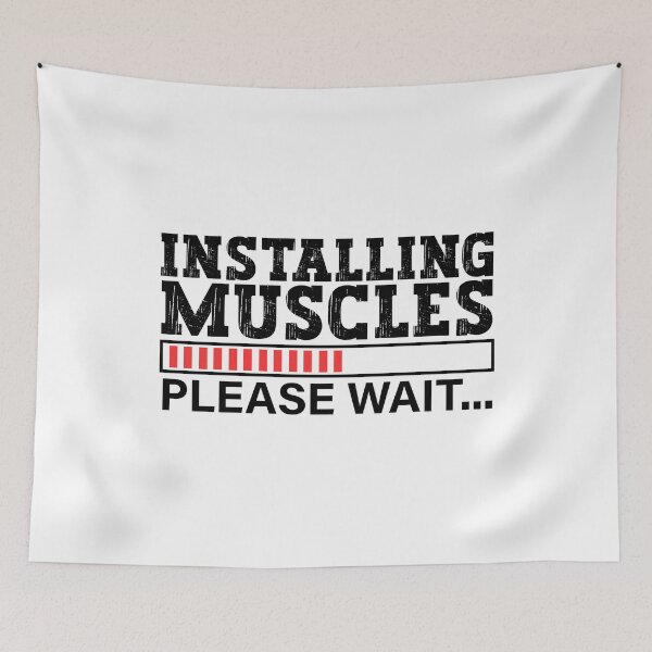 Item preview, Installing muscles please wait designed and sold by Stixdesigns.