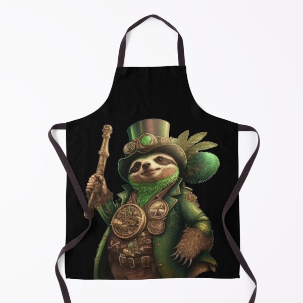 Item preview, Cute St. Patrick's Day Leprechaun Steampunk Sloth designed and sold by NateFellhauer.