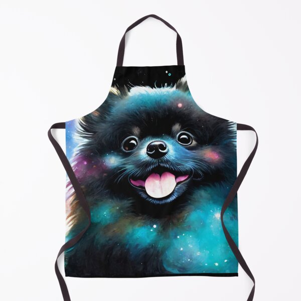 Item preview, Happy Celestial Black Pomeranian designed and sold by Critical Meltdown.