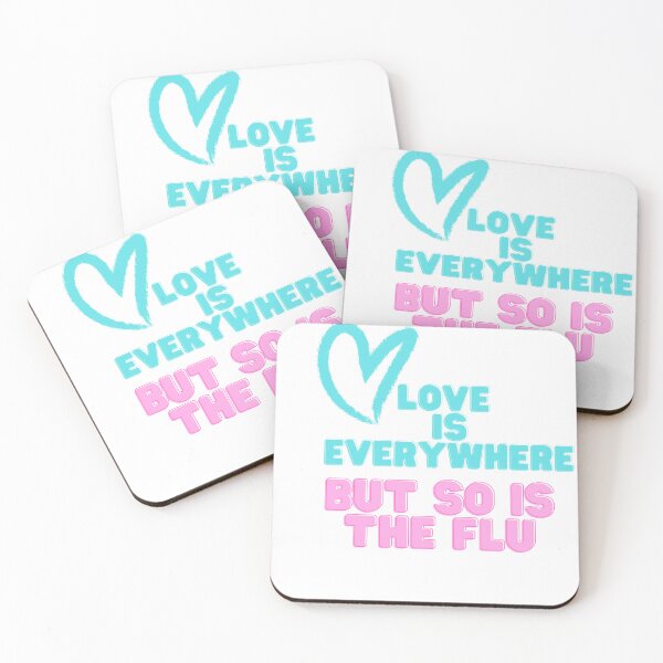 Item preview, Love Is Everywhere But So Is The Flu - T-shirt designed and sold by jebran.