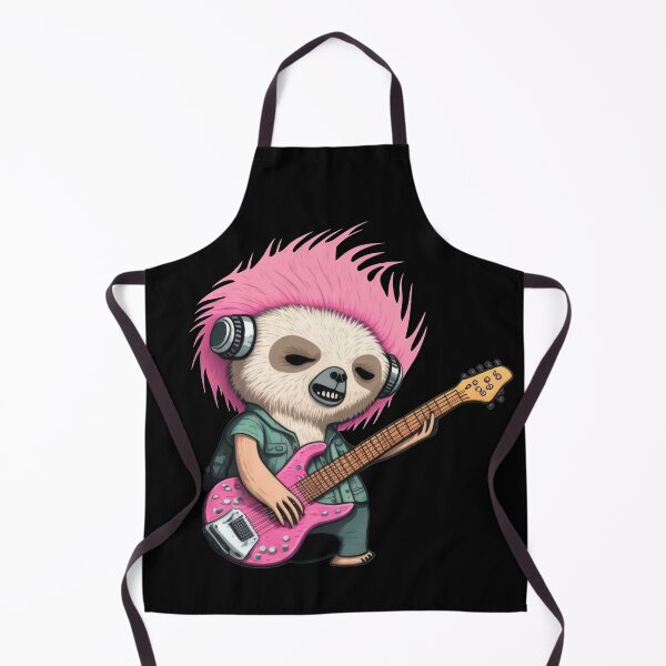 Item preview, Cute Rock and Roll Guitar Sloth designed and sold by NateFellhauer.