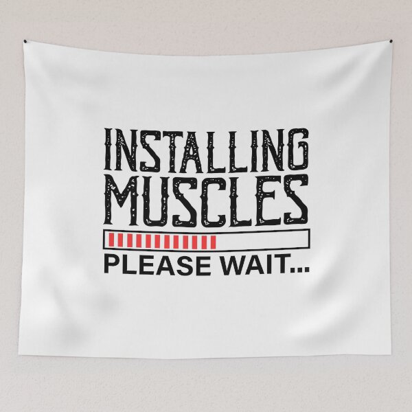 Item preview, Installing muscles please wait designed and sold by Stixdesigns.