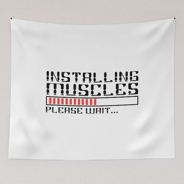 Item preview, Installing muscles please wait designed and sold by Stixdesigns.