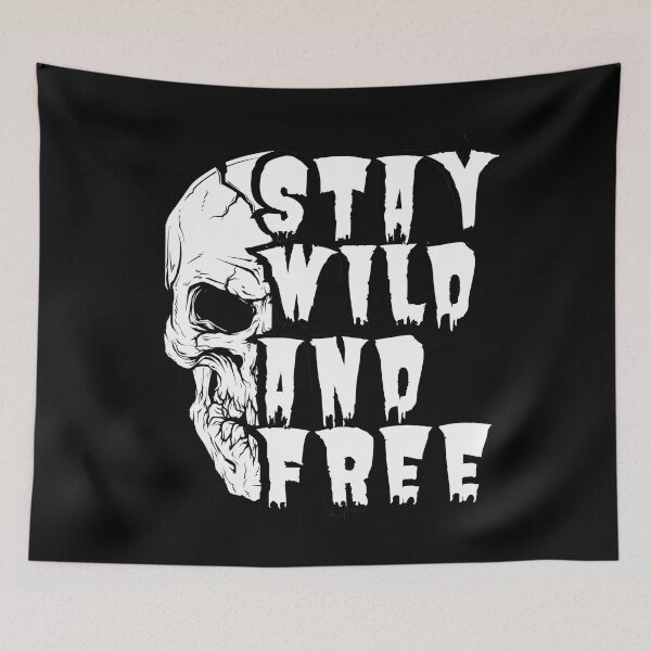 Item preview, Skull - Wild and Free Design designed and sold by fun-times-store.