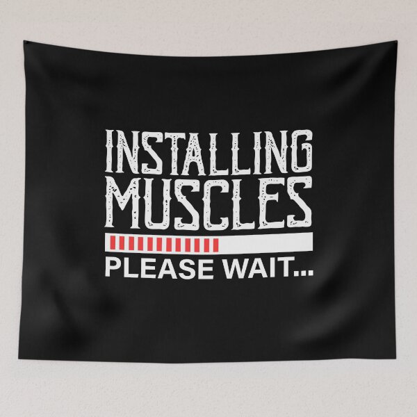Item preview, Installing muscles please wait designed and sold by Stixdesigns.